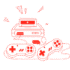 Top of something with blocks